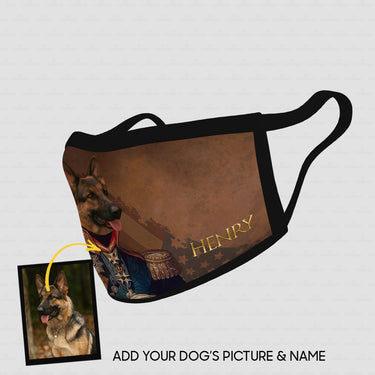 Personalized Dog Gift Idea - Royal Dog's Portrait 48 For Dog Lovers - Cloth Mask